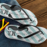 Groom Beach Wedding Vintag bin ich ihr Mr. Flip Flops<br><div class="desc">Groom Personalisiert Vintag bin ich Ihr Mr. Stripes Muster - Foto Props! Honeymoon Beach Atoll</div>
