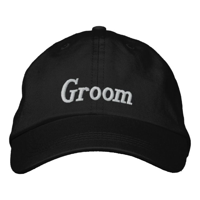 Groom bestickte Cap Baseballkappe (Vorderseite)