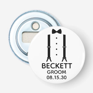Groom Black Bow Krawatte Flaschenöffner