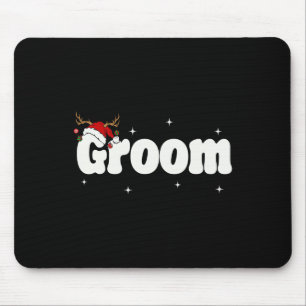 Groom Bride Santa Couples Weihnachtsausstellungen Mousepad