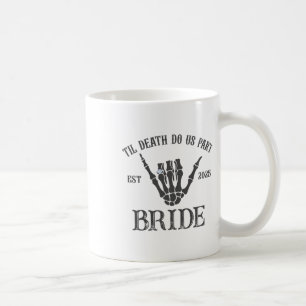 Groom Bride Skeleton Gothic Halloween Verlobung W Kaffeetasse