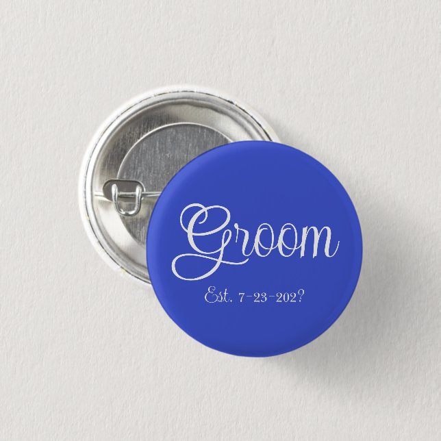 Groom Button (Vorne & Hinten)