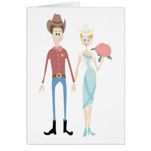 Groom comme Sheriff prend sa mariée de pays