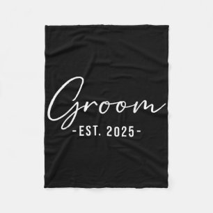 Groom Est. 2025 - Matching Getting Ready Bride Gro Fleecedecke