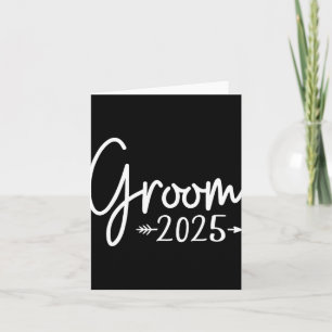 Groom Est. 2025 Verheiratete Hochzeitsfeier Verlob Karte