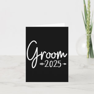 Groom Est 2025 Verheiratete Hochzeitsreise Verlobu Karte