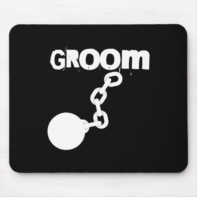 Groom Funny Wedding Stag Party Bachelor Mousepad (Vorne)