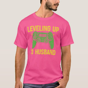 Groom Gamer Hochzeit lustig bis zu Ehemann 2 T-Shirt