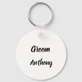 Groom Geschenk Individuelle Name Hochzeit Schlüsselanhänger