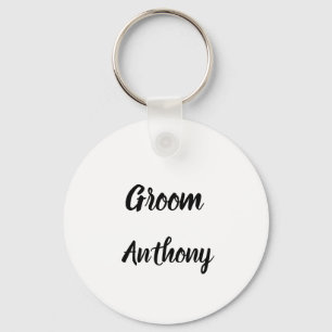 Groom Geschenk Individuelle Name Hochzeit Schlüsselanhänger