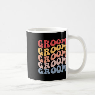 Groom Groovy Bachelor Party Kaffeetasse