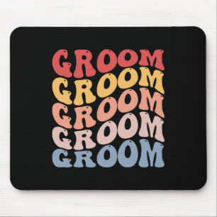 Groom Groovy Bachelor Party Mousepad