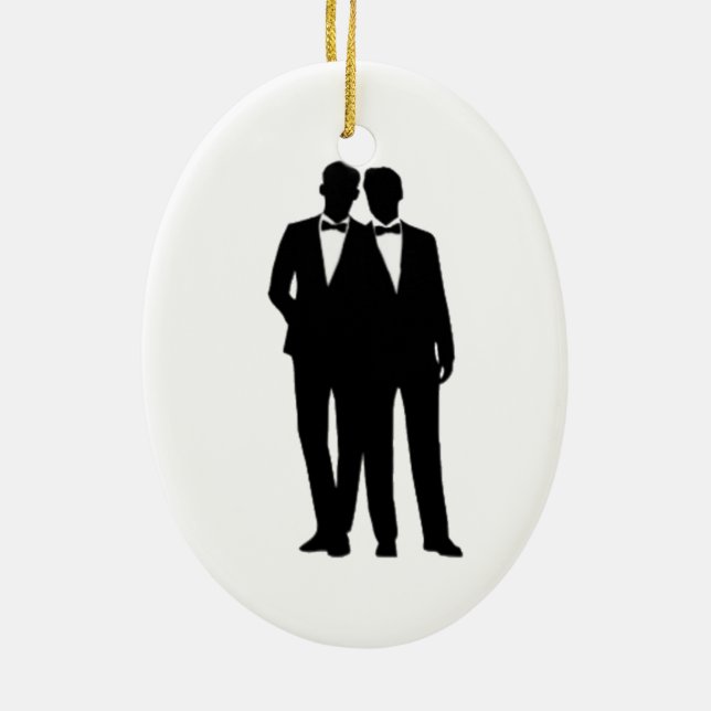 Groom-Hochzeit Keramikornament (Hinten)