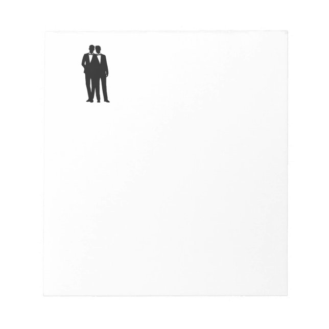 Groom-Hochzeit Notizblock (Vorderseite)