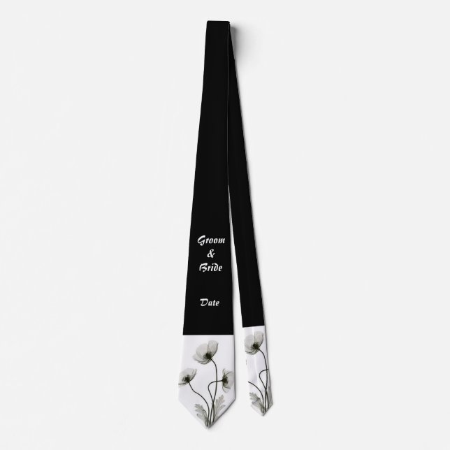 Groom-Hochzeitstag-Krawatte Krawatte (Vorderseite)
