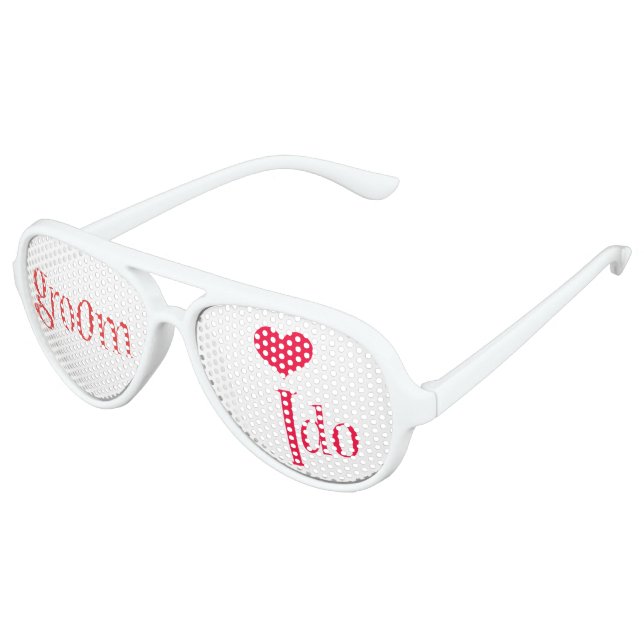 Groom I Do Party Shades Sonnenbrille (Schrägansicht)