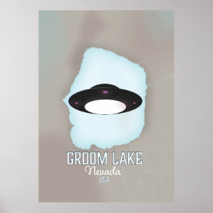 Groom Lake Nevada Reiseplakat Poster