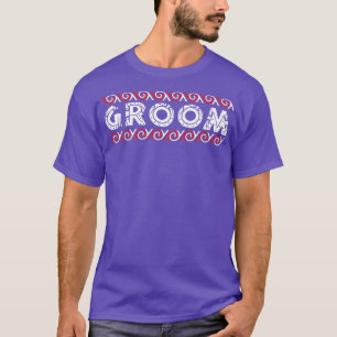 Groom Maori Style Tribal Tattoo Couple Geschenk Id T-Shirt