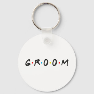 Groom Men Bachelor Party Hochzeitstag Groom zu sei Schlüsselanhänger