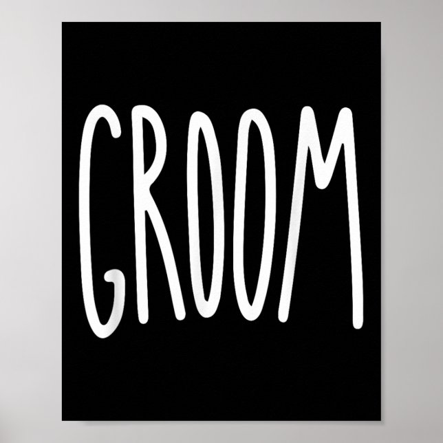 Groom Mens Wedding Bride Poster (Vorne)
