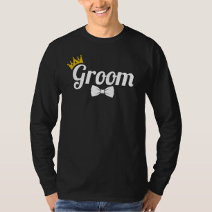 Groom Niedliche Verlobung Matching Newlyweds Bache T-Shirt