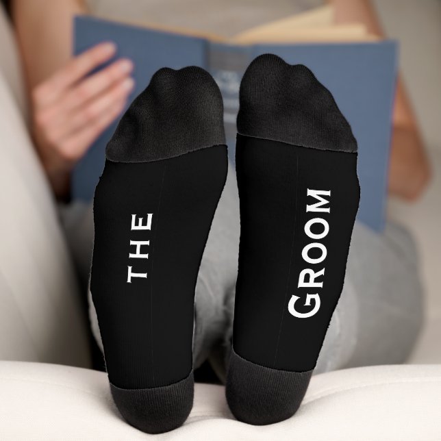Groom oder Secret Message für Brillen auf den Sock Socken (Unterseite)