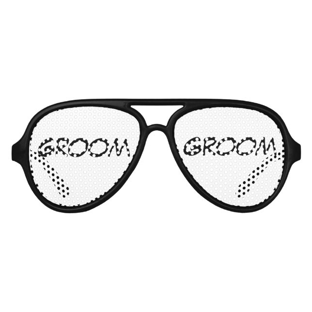 "Groom" Party Shades Partybrille (Vorderseite)