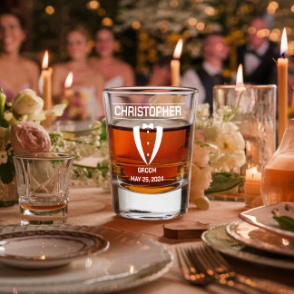Groom personnalisé ou verre de whiskey Groomsman