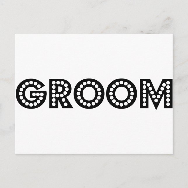 Groom Postkarte (Vorderseite)
