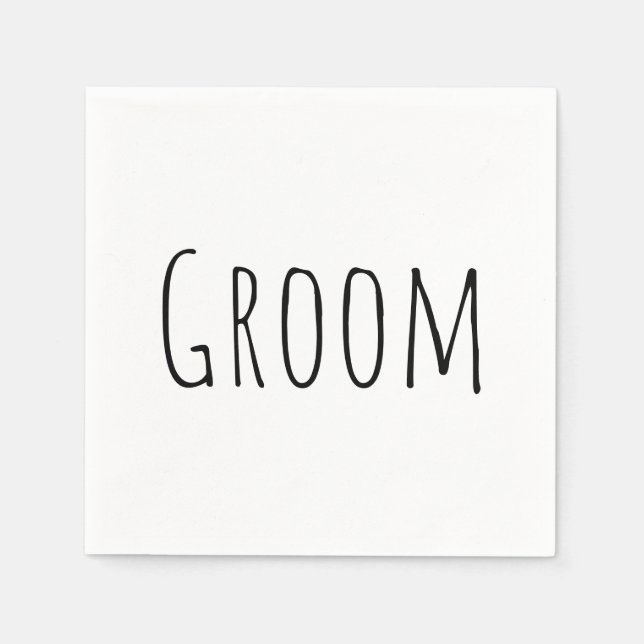 Groom Serviette (Vorderseite)