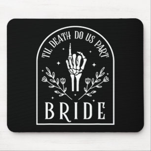 Groom Skeleton Gothic Halloween Verlobung Hochzeit Mousepad