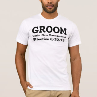 Groom sous la nouvelle personnaliser de t-shirt de