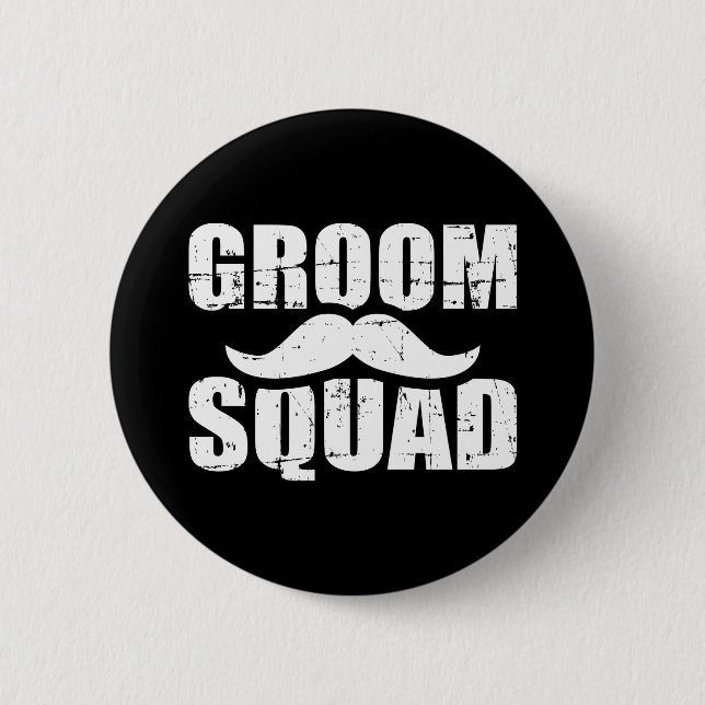 Groom Squad Bachelor Party Button (Vorderseite)