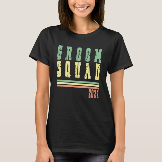 Groom Squad Bachelor Party Drink Team T-Shirt (Vorderseite)