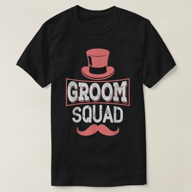 Groom Squad Bachelor Party mit Top Hat (Design vorne)