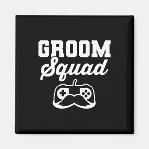 Groom Squad Bachelor Party Trauzeugen Gamer Magnet
