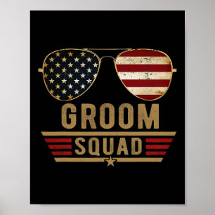 Groom Squad Bachelor Party Trauzeugen Hochzeit US  Poster