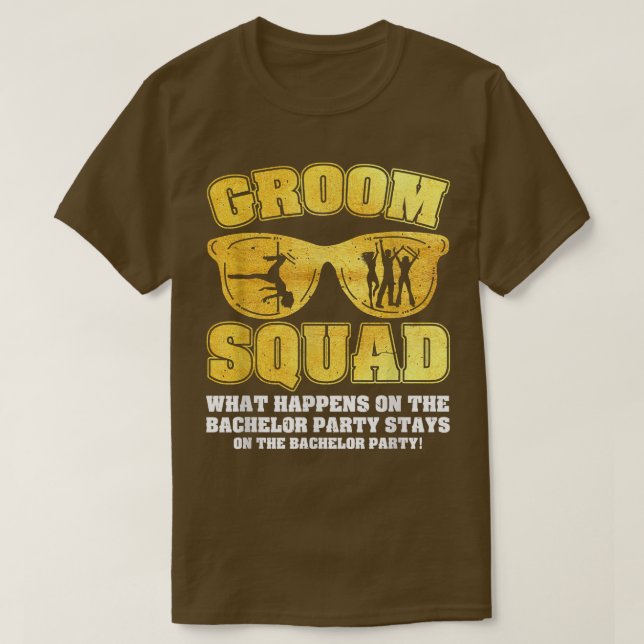 Groom Squad Bucks Groom Trauzeugen Bachelor Party T-Shirt (Design vorne)