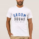 Groom Squad | Moderner Bachelor Trauzeuge Stilvoll T-Shirt (Vorderseite)