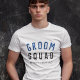 Groom Squad | Moderner Bachelor Trauzeuge Stilvoll T-Shirt (Von Creator hochgeladen)