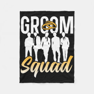 Groom Squad Party Redewendungen Bachelor Hochzeit  Fleecedecke