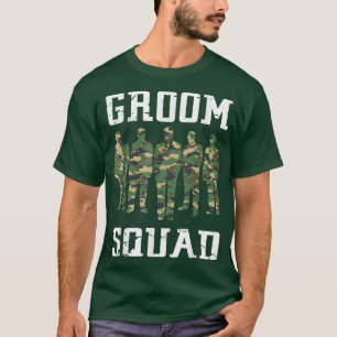 Groom Squad T Camouflage Bachelor PartyCamo Groom T-Shirt