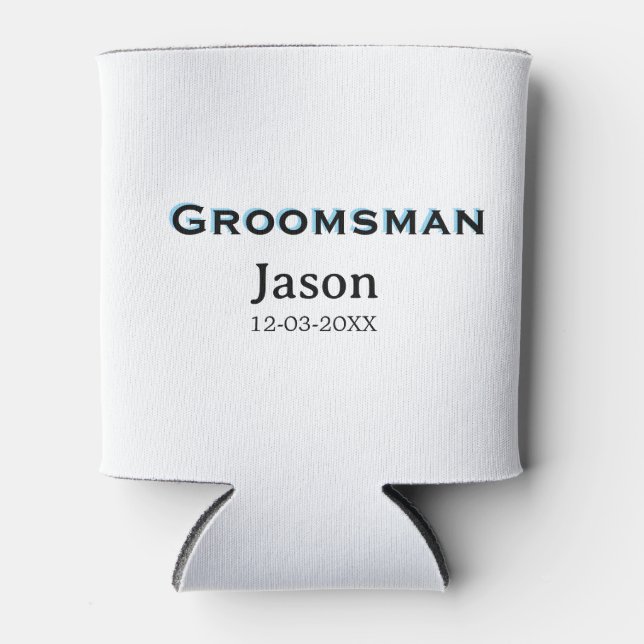 Groom Squad Trauzeuge Junggeselinnen-Abschied hinz Dosenkühler (Vorderseite)