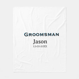 Groom Squad Trauzeuge Junggeselinnen-Abschied hinz Fleecedecke