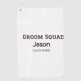 Groom Squad Trauzeuge Junggeselinnen-Abschied hinz Golfhandtuch