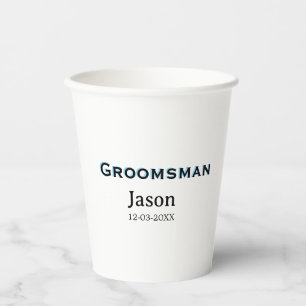 Groom Squad Trauzeuge Junggeselinnen-Abschied hinz Pappbecher