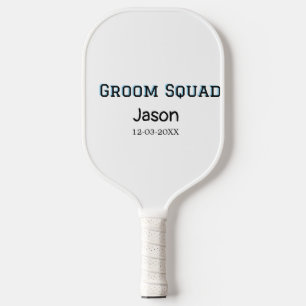 Groom Squad Trauzeuge Junggeselinnen-Abschied hinz Pickleball Schläger