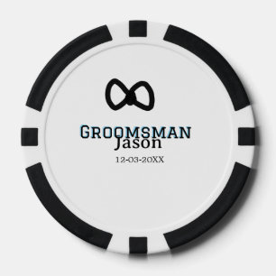 Groom Squad Trauzeuge Junggeselinnen-Abschied hinz Pokerchips
