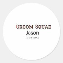 Groom Squad Trauzeuge Junggeselinnen-Abschied hinz