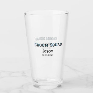 Groom Squad Trauzeuge Junggesellinnenabschied Name Glas